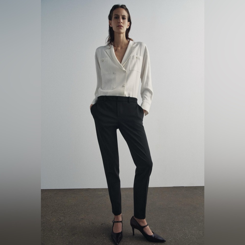 NWOT Zara ZW Collection Jumpsuit with Contrast Details
